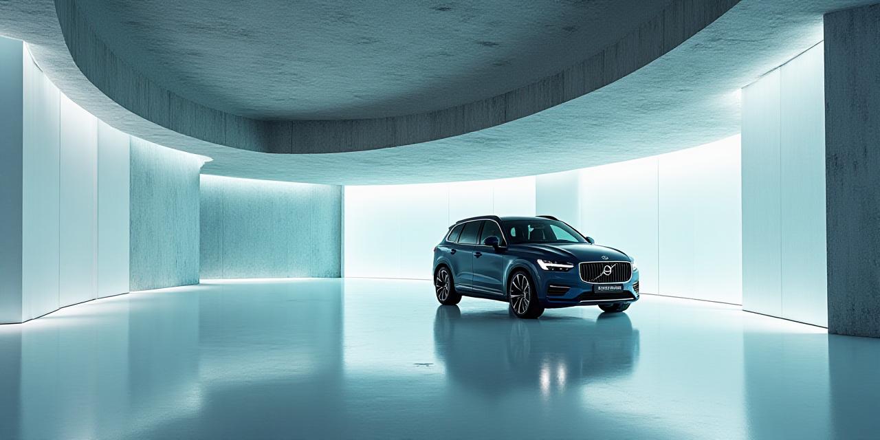 Interiør fra bilutstillingen i den unike bunkeren